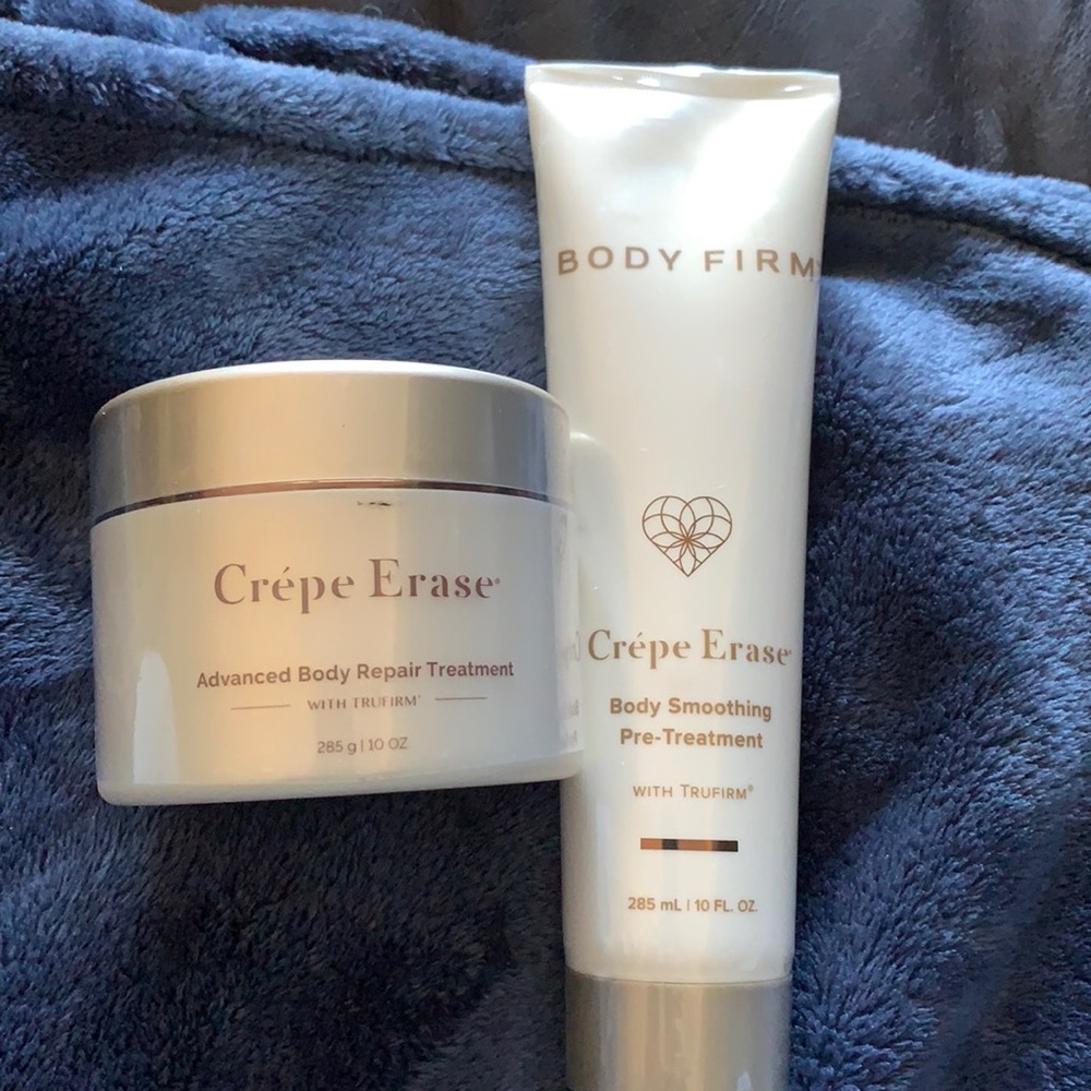 Crepe erase pre-treatment scrub and body cream